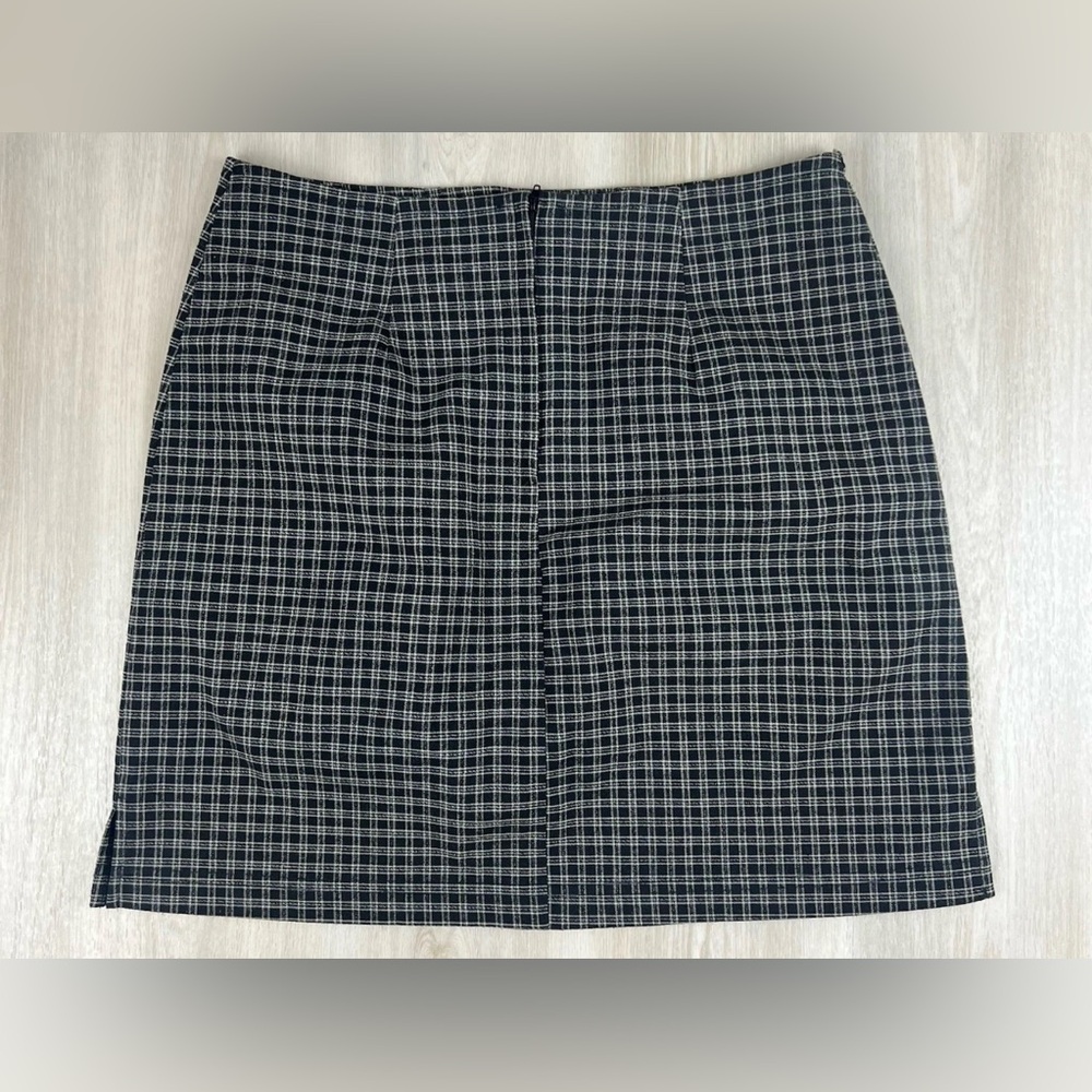 Vintage Studio 90s Gingham Plaid Pleated Skirt School Girl Size 12 Made in USA - Picture 2 of 11